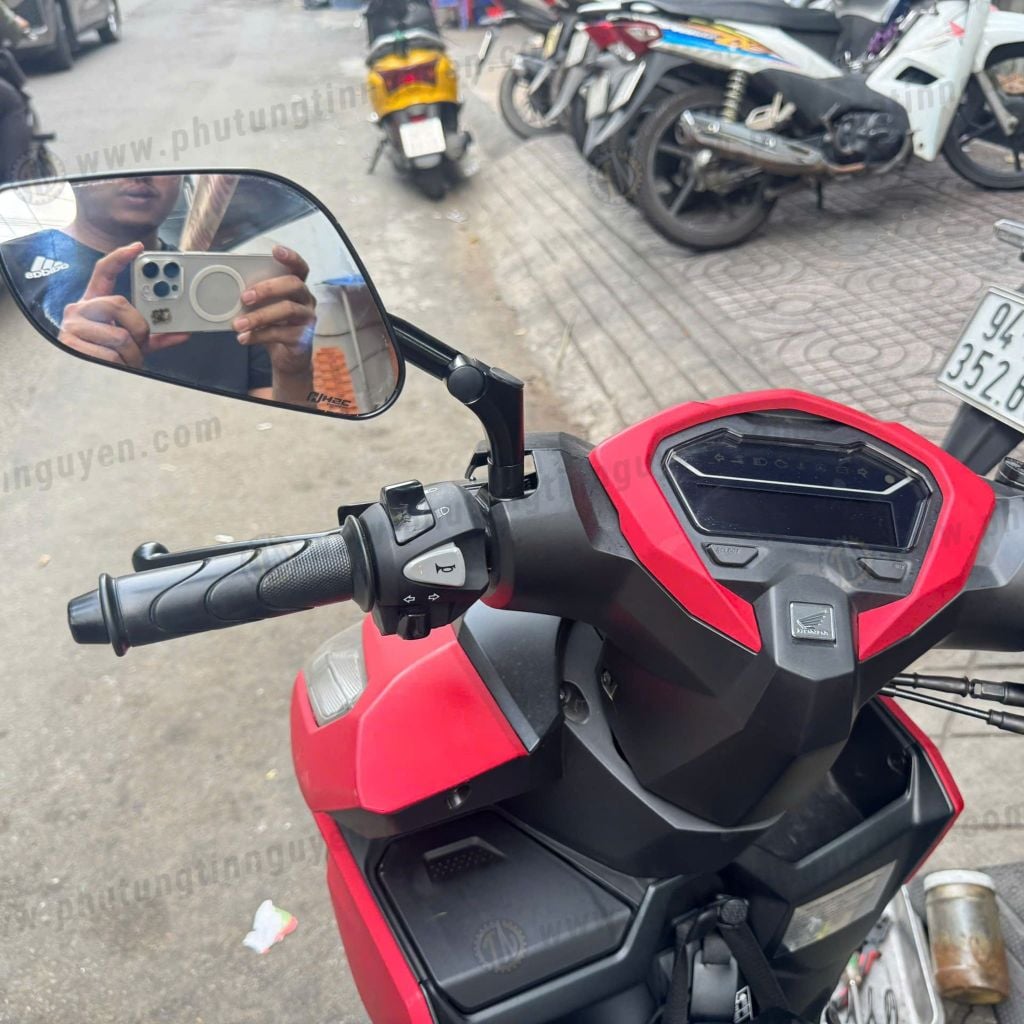 Kiếng chiếu hậu H2C phiên bản E3 hàng chính hãng màu đen, bạc