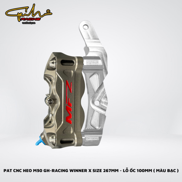 PAT NHÔM CNC HEO PKL WINNER X SIZE 267MM , LỖ ỐC 100MM GH-RACING