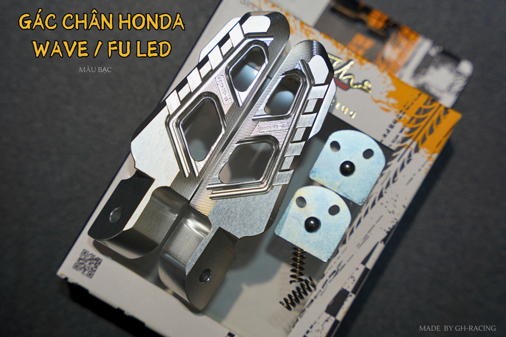 GÁC CHÂN CNC WAVE ,  FUTURE LED 125i GH-RACING