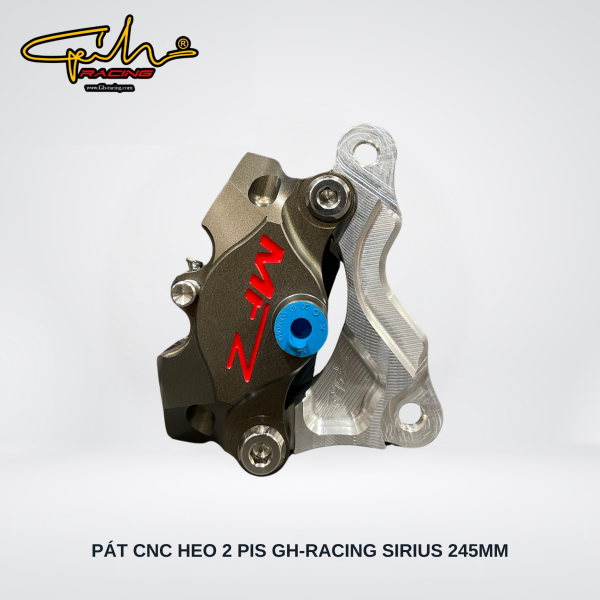 PAT TRƯỚC CNC HEO 2 PIS SIRIUS SIZE 245MM GH-RACING