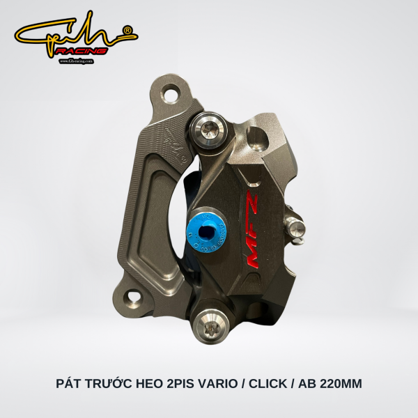 PAT NHÔM CNC HEO 2 PIS VARIO  CLICK SIZE 220MM GH-RACING