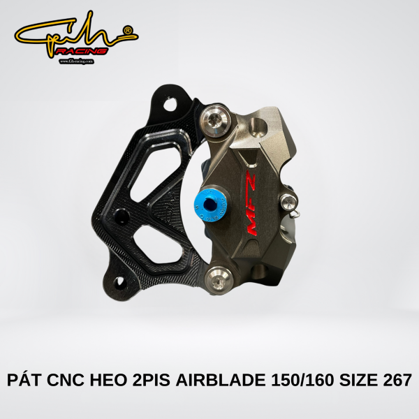 PAT NHÔM CNC HEO 2 PIS AIRBLADE, AB 150/160 SIZE 267MM GH-RACING