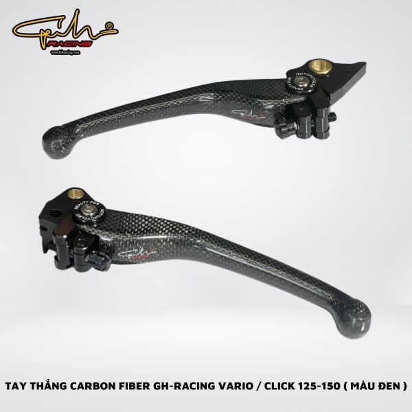 TAY THẮNG CARBON FIBER GH-RACING VARIO / CLICK 125-150
