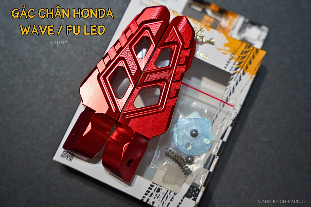 GÁC CHÂN CNC WAVE ,  FUTURE LED 125i GH-RACING