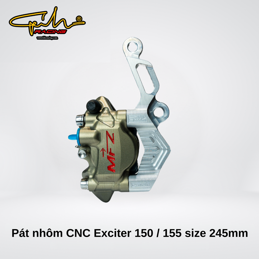 Pát nhôm CNC Exciter 150 / 155  size 245mm ( BẠC ) GH-RACING