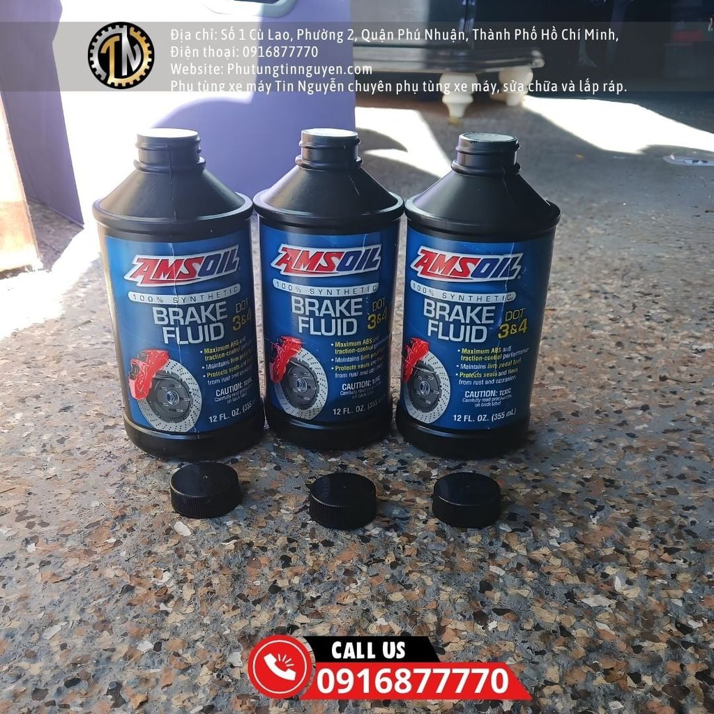 Dầu Thắng AMSOIL DOT 3 Và 4 Tổng Hợp 355ml