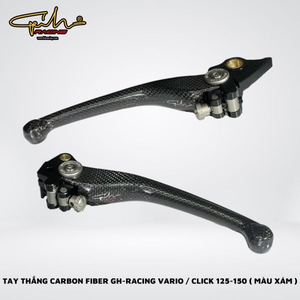 TAY THẮNG CARBON FIBER GH-RACING VARIO / CLICK 125-150
