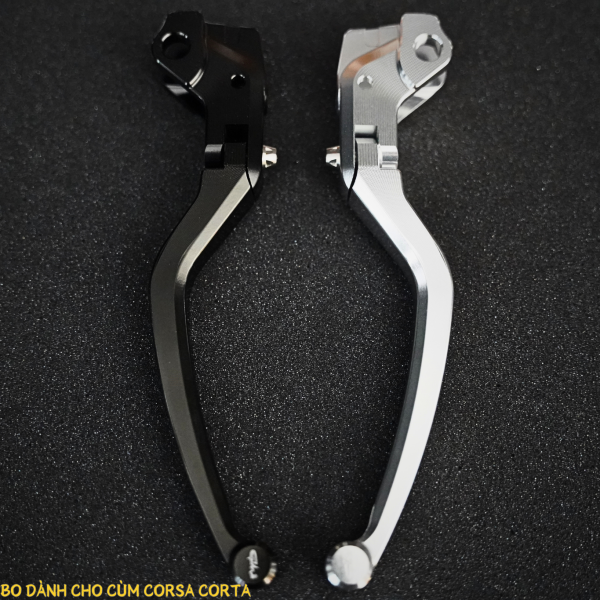 BỘ KHÚC GÃY BREMBO DÀNH CHO CÙM CORSA CORTA 15-17-19 (TRÁI/PHẢI) (ĐEN/BẠC) GH-RACING