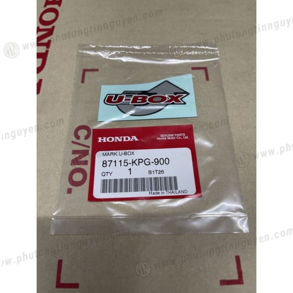 TEM CHỮ U-BOX Wave125 mã 87115KPG900