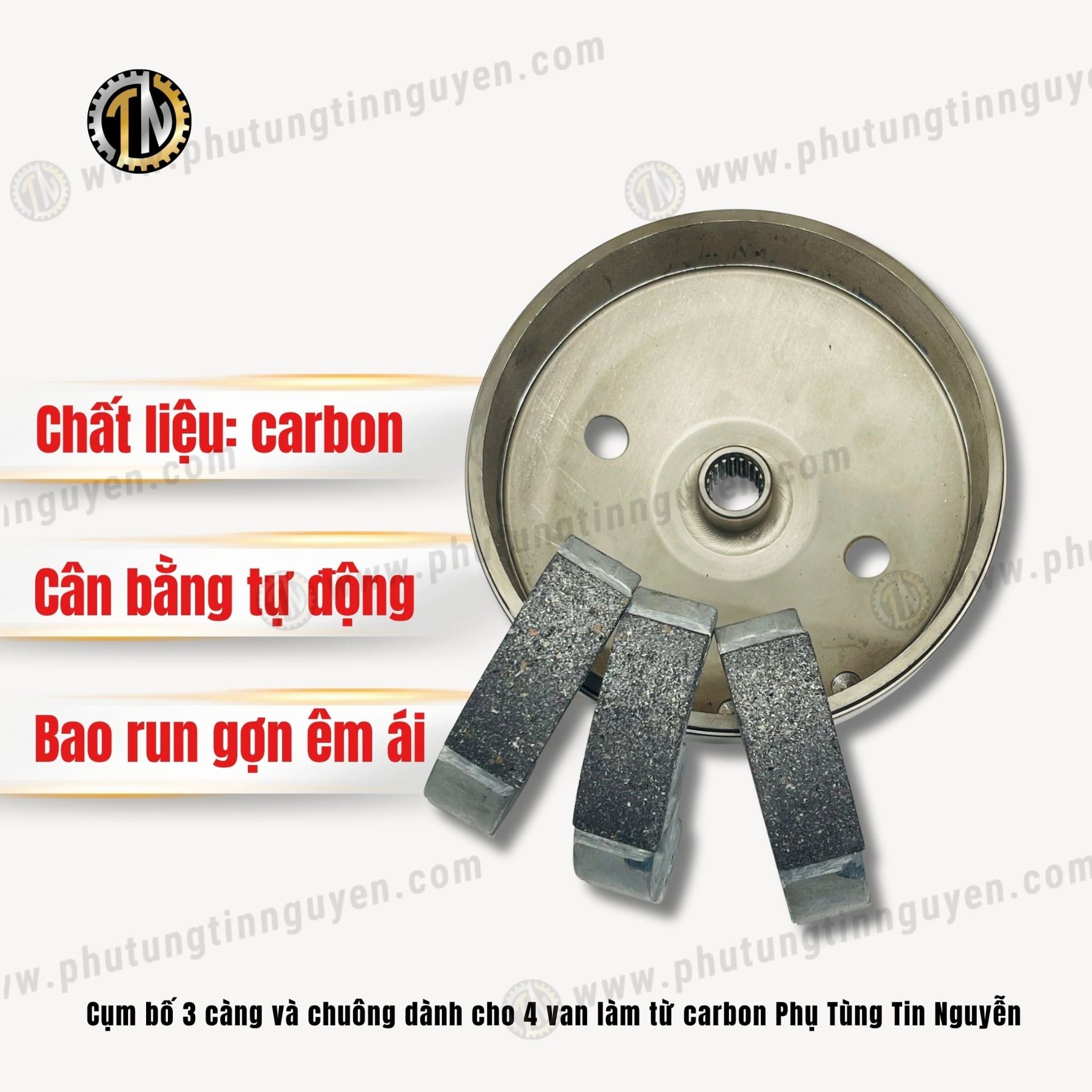  Cụm bố 3 càng làm từ carbon dành cho xe 4 van 4 val TIN NGUYỄN 