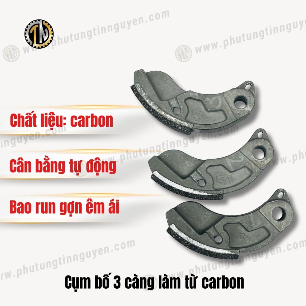 Cụm bố 3 càng làm từ carbon dành cho xe 4 van 4 val TIN NGUYỄN
