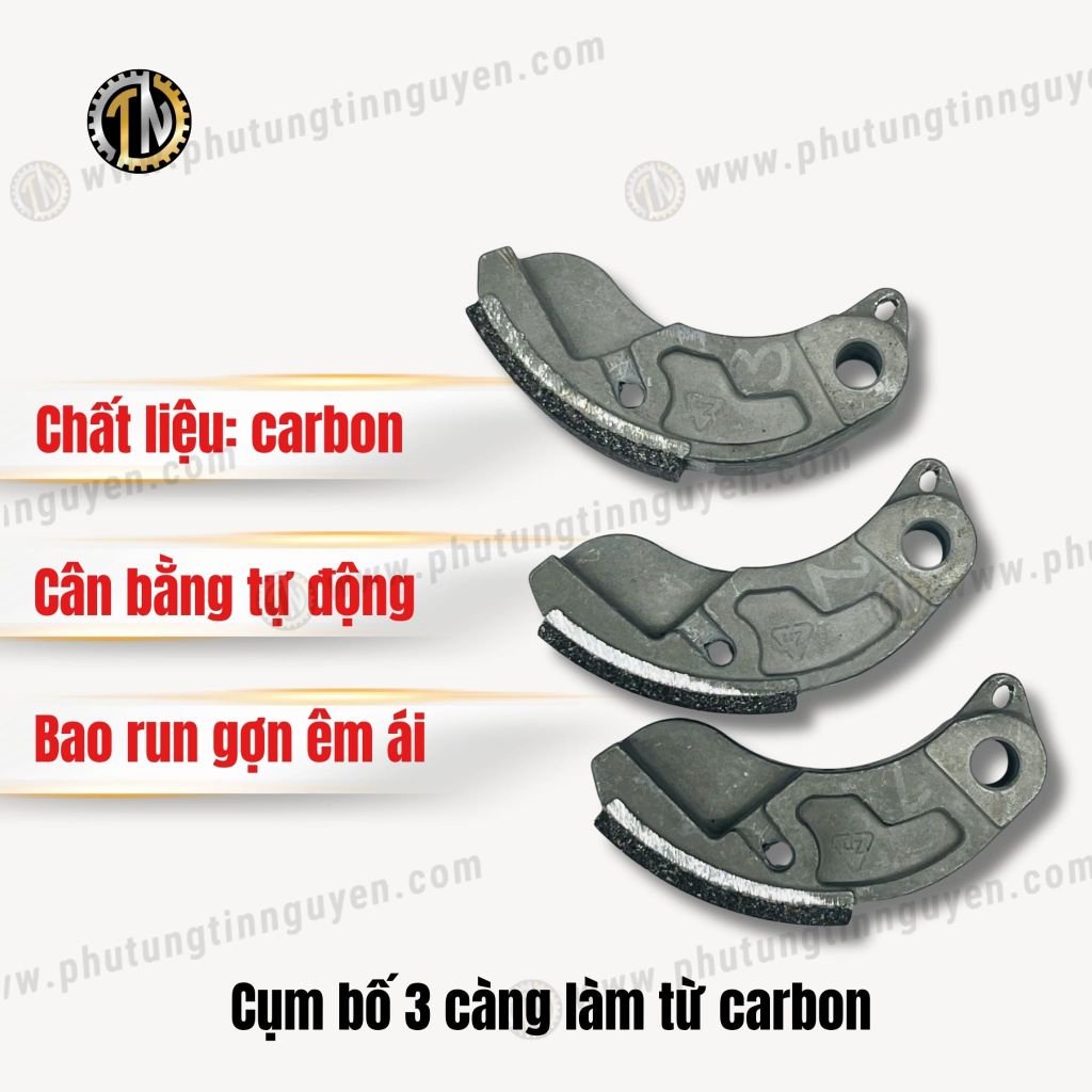 Cụm bố 3 càng làm từ carbon dành cho xe 2 van 2 val TIN NGUYỄN