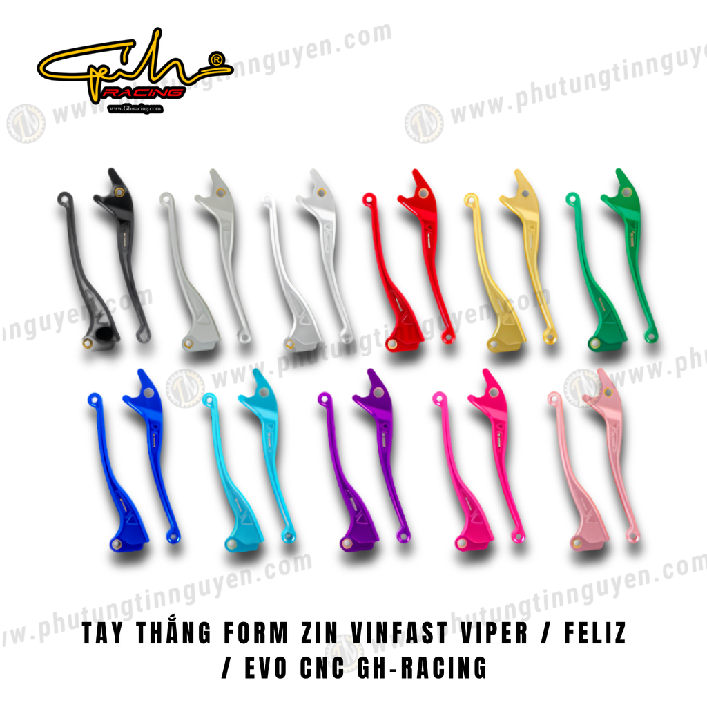 TAY THẮNG FORM ZIN VINFAST VIPER FELIZ EVO CNC GH-RACING