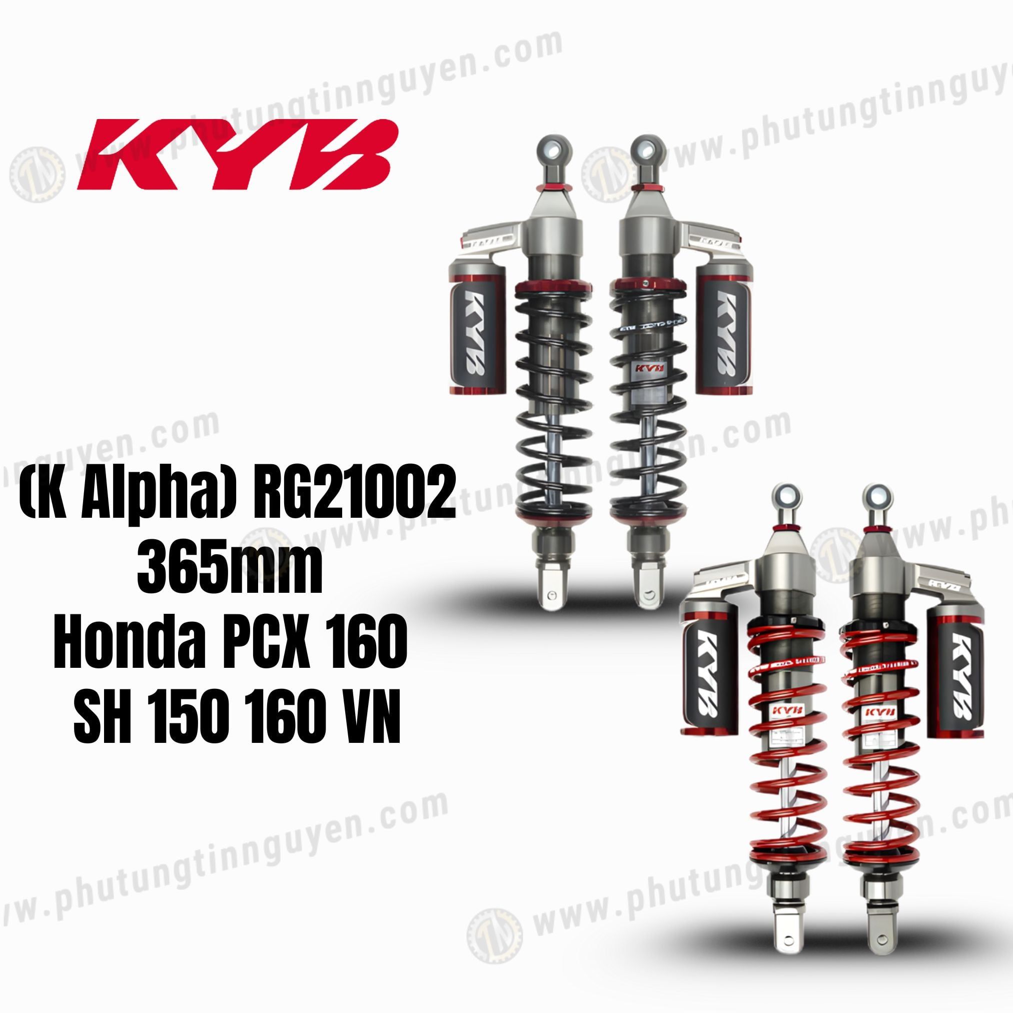  PHUỘC KYB THÁI LAN (K Alpha) RG21002 365mm Honda PCX 160 SH 150 160 VN 