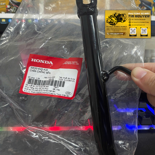  Chân chống khắc phục nghiêng xe Airblade FI , dùng chung AB 2011, AB chế cơ 50530KVGA30 