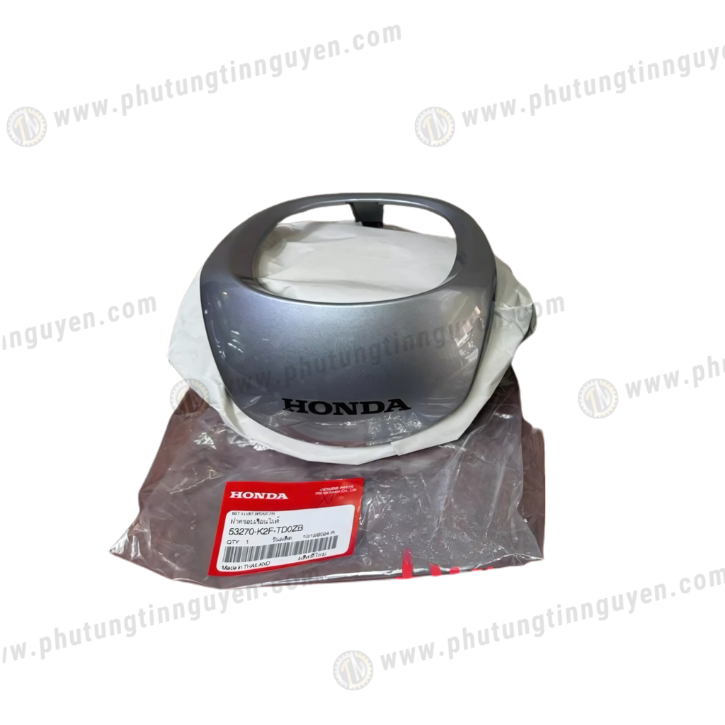 Ốp nhựa đồng hồ xe Scoopy 2025 Honda Thailand màu xám bạc