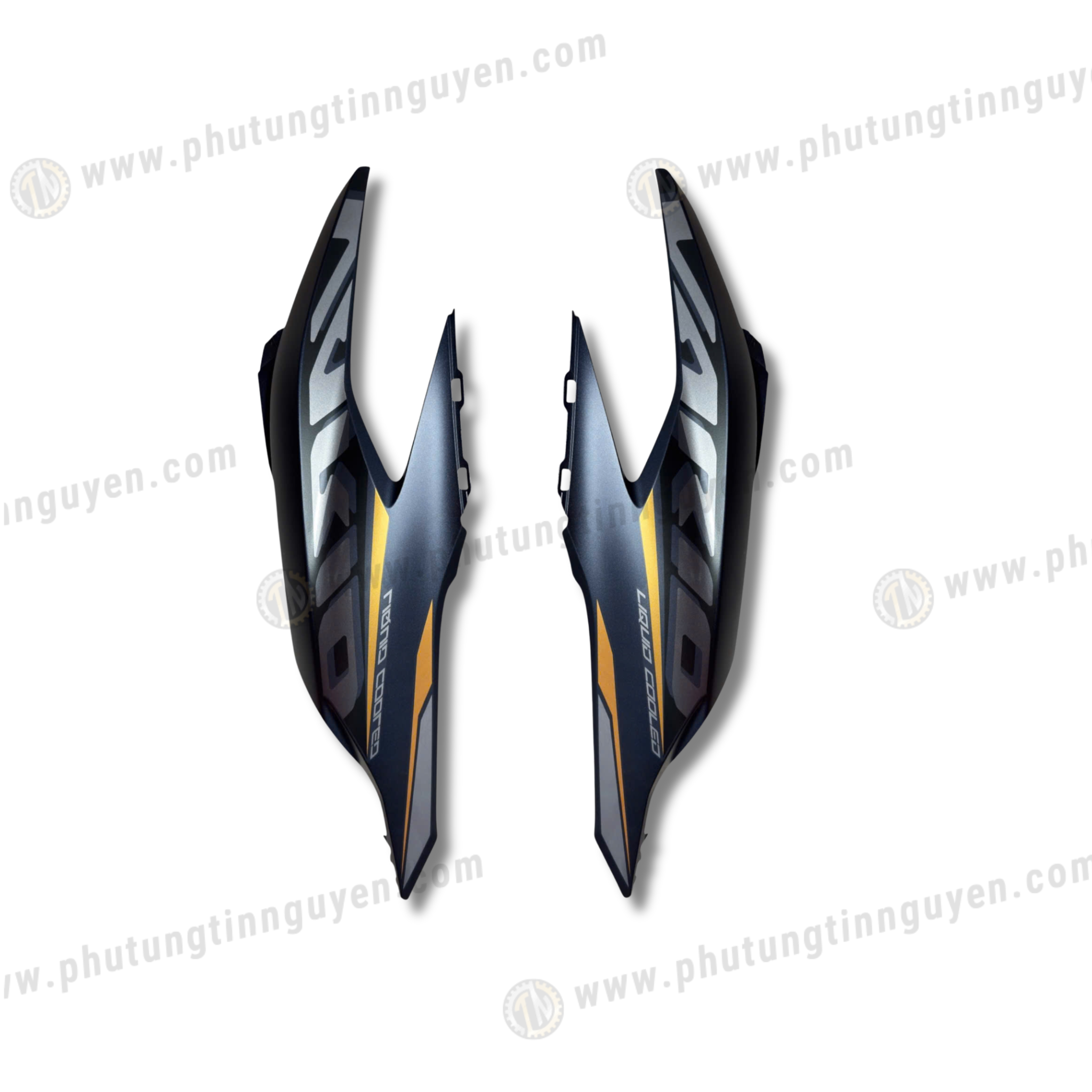  Ốp sườn, bụng sau Vario 125 2018 - nay màu xanh nhám luôn tem 