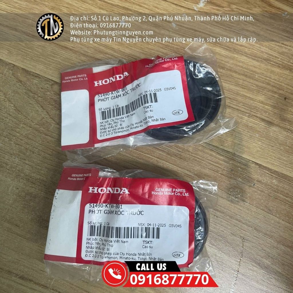 Bộ phốt phuộc trước giảm xốc sh 300i 350i 51490 KTW B01