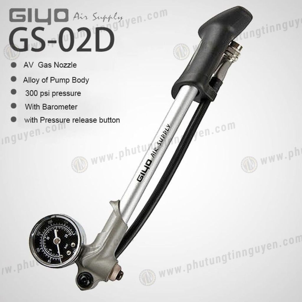Bơm phuộc hơi Giyo GS 02 max 300 psi chính hãng