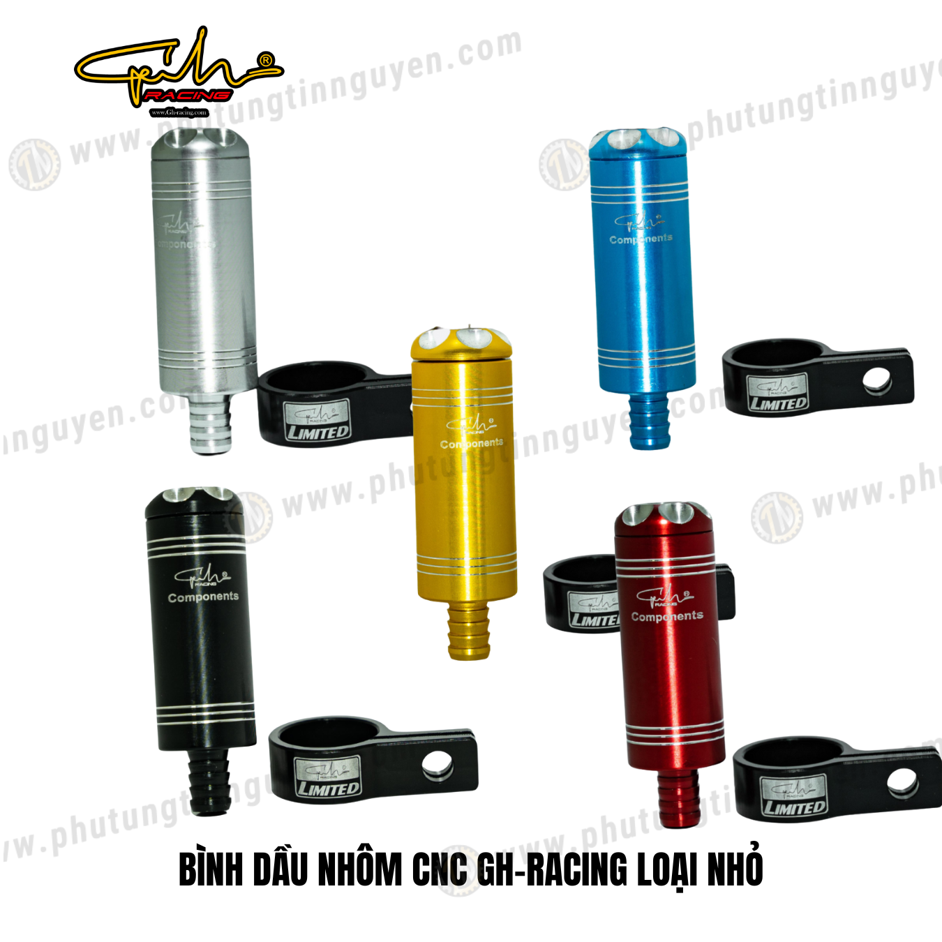  BÌNH DẦU NHÔM CNC GH-RACING LOẠI NHỎ 