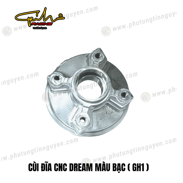  CÙI ĐĨA CNC DREAM MÀU BẠC ( GH1 ) GH-RACING 