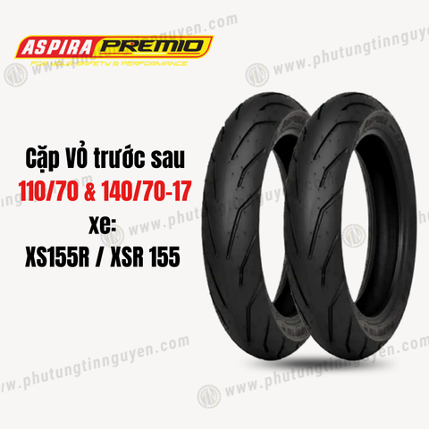  Cặp vỏ Aspira Premio Sportivo 2 trước sau  dành cho XS155R/XSR155 110/70-17 & 140/70-17 