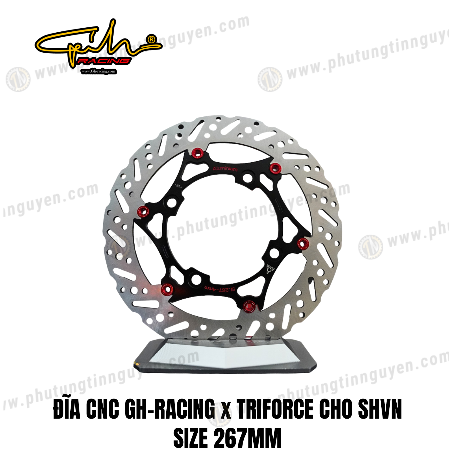 ĐĨA CNC GH-RACING x TRIFORCE CHO SHVN SIZE 267MM 