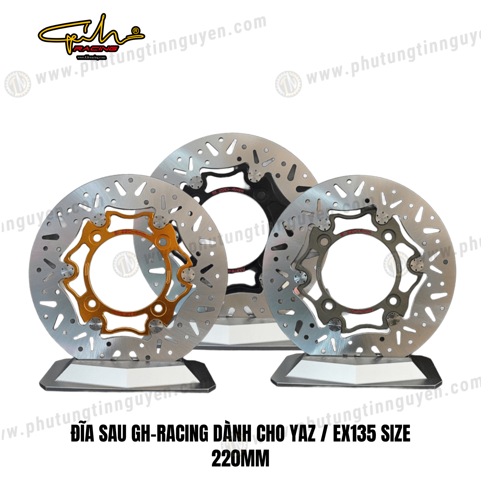 ĐĨA SAU GH-RACING DÀNH CHO YAZ / EX135 SIZE 220MM 