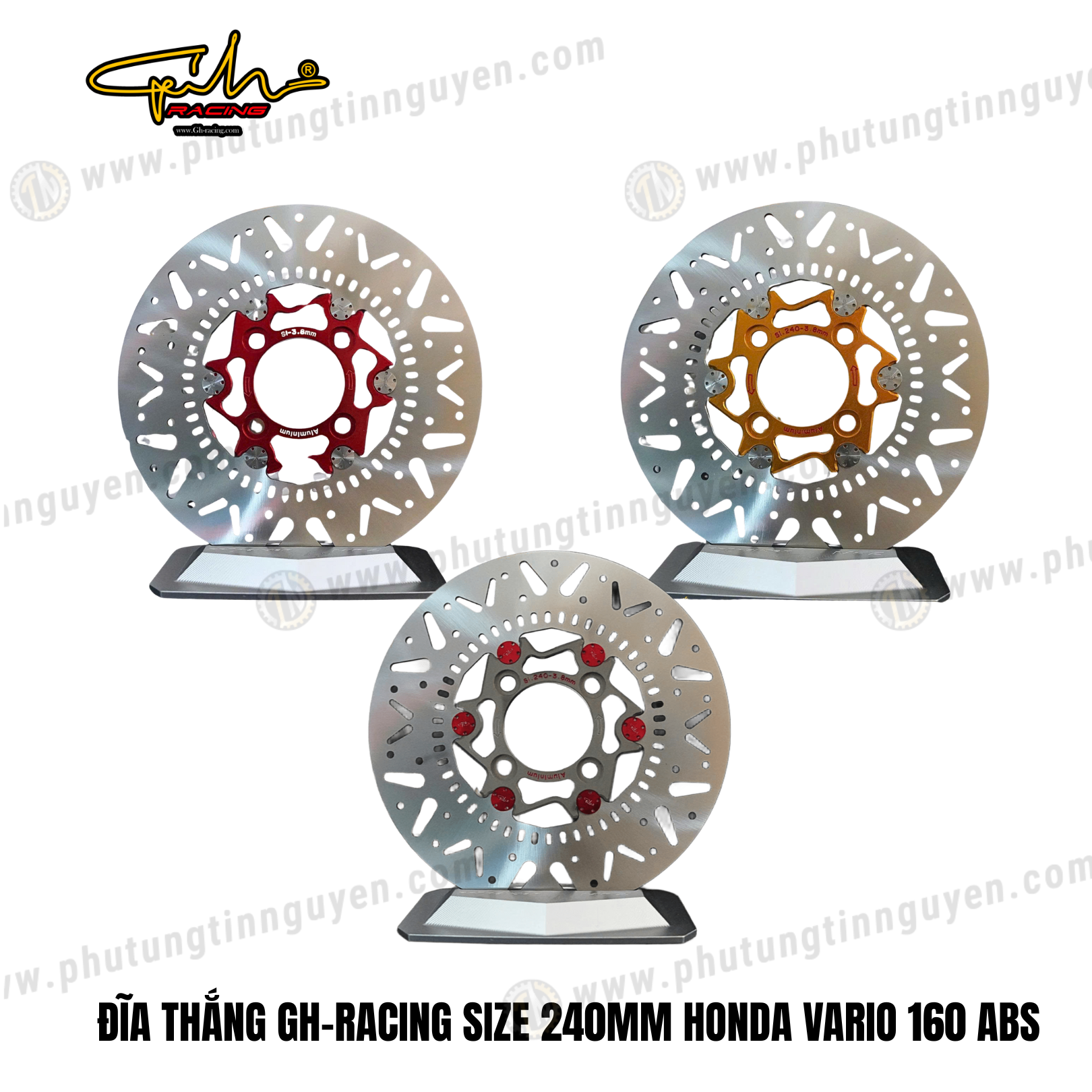  ĐĨA THẮNG GH-RACING SIZE 240MM HONDA VARIO 160 ABS 