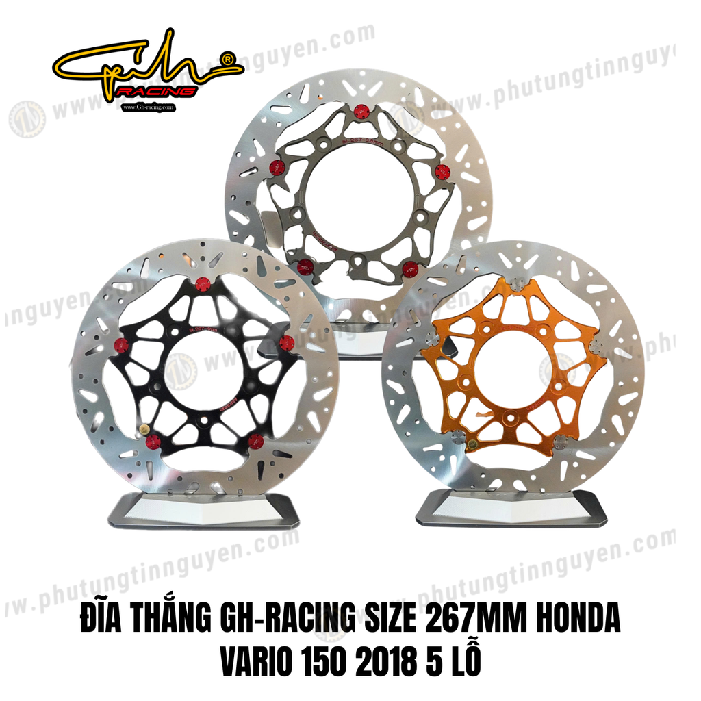 ĐĨA THẮNG GH-RACING SIZE 267MM HONDA VARIO 150 2018 5 LỖ