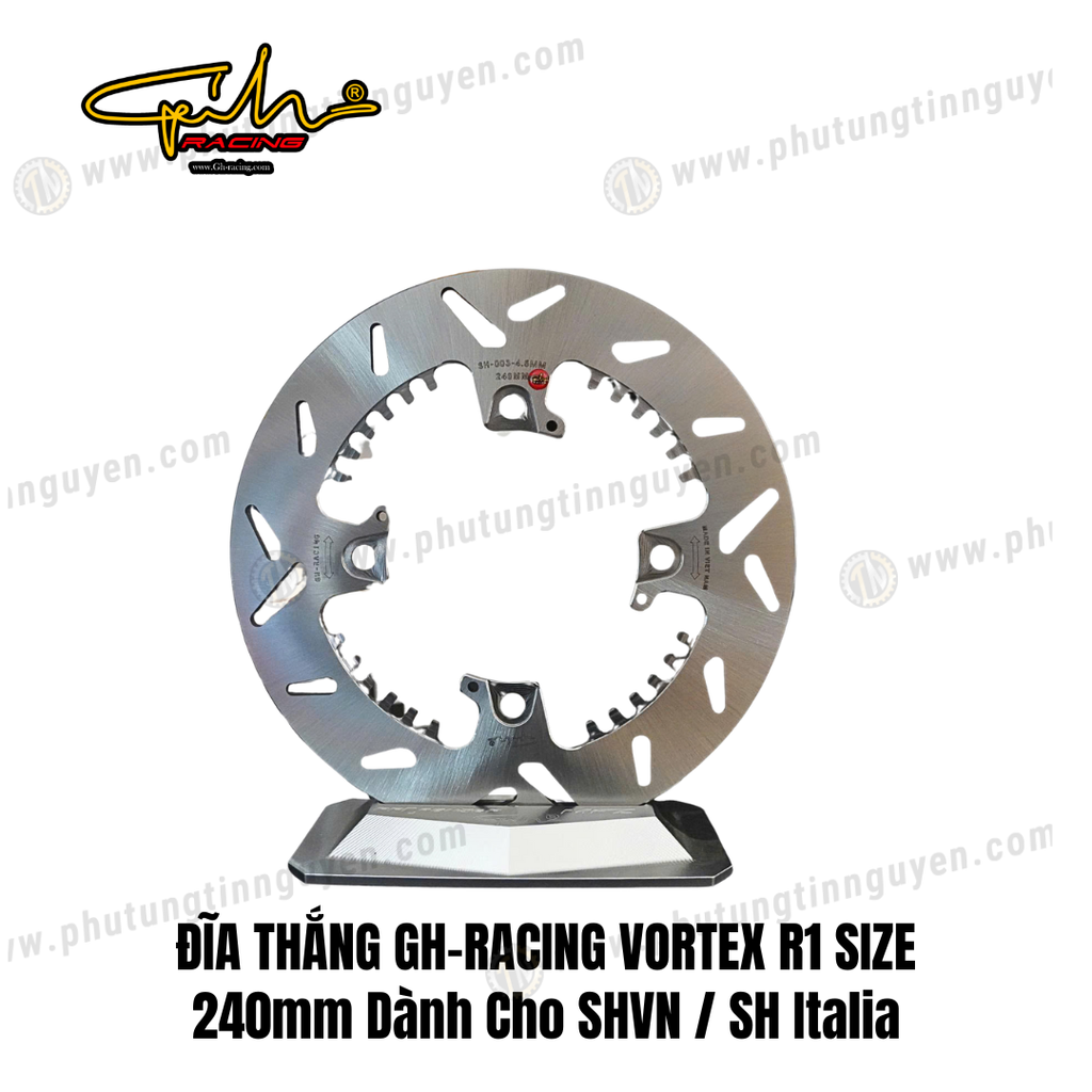 ĐĨA THẮNG GH-RACING VORTEX R1 SIZE 240mm Dành Cho SHVN / SH Italia