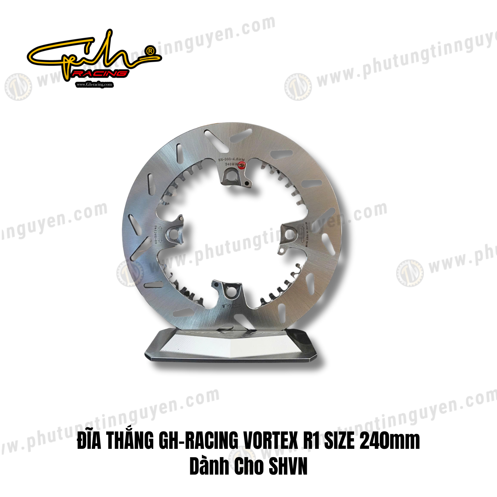  ĐĨA THẮNG GH-RACING VORTEX R1 SIZE 240mm Dành Cho SHVN, SH Ý 