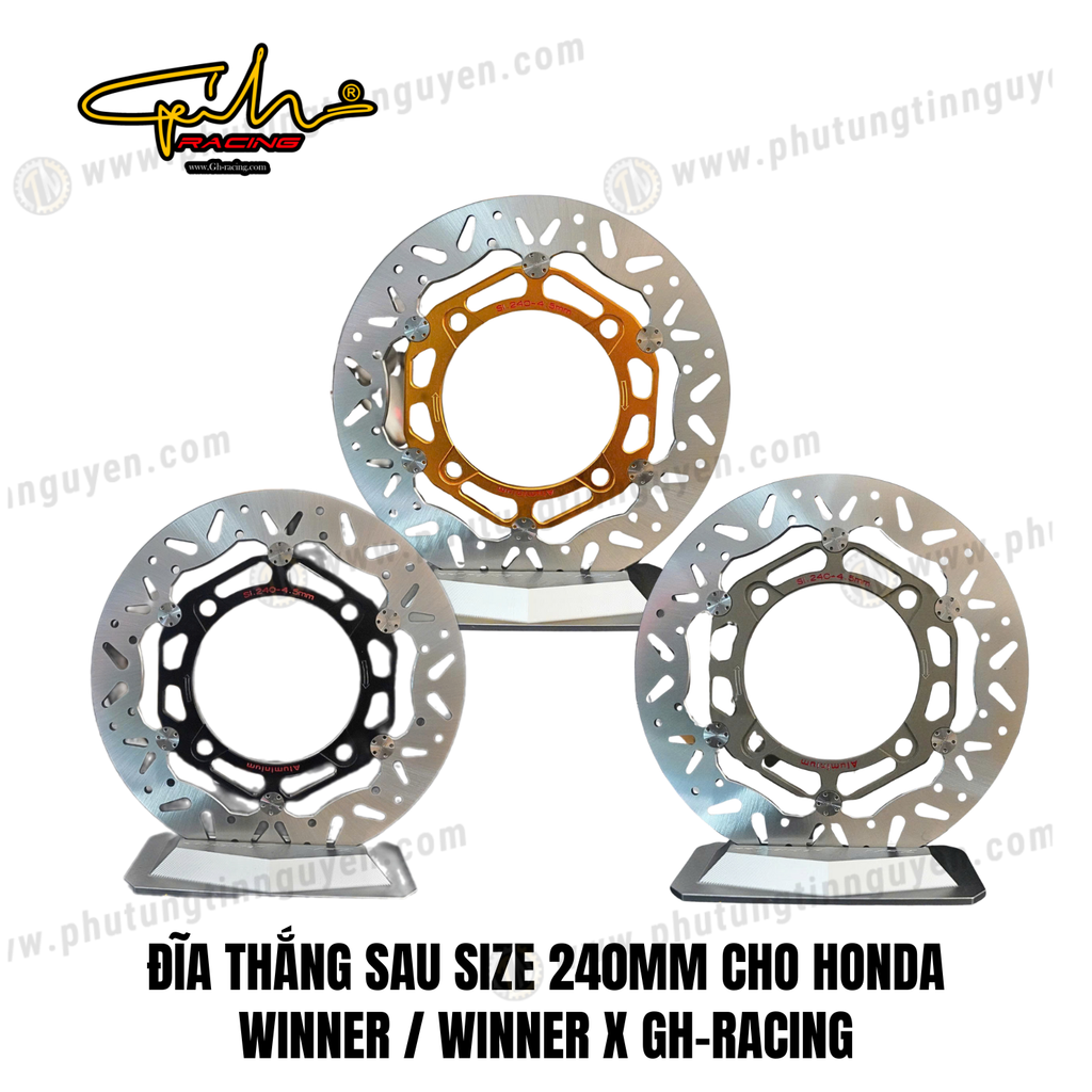 ĐĨA THẮNG SAU SIZE 240MM CHO HONDA WINNER / WINNER X GH-RACING