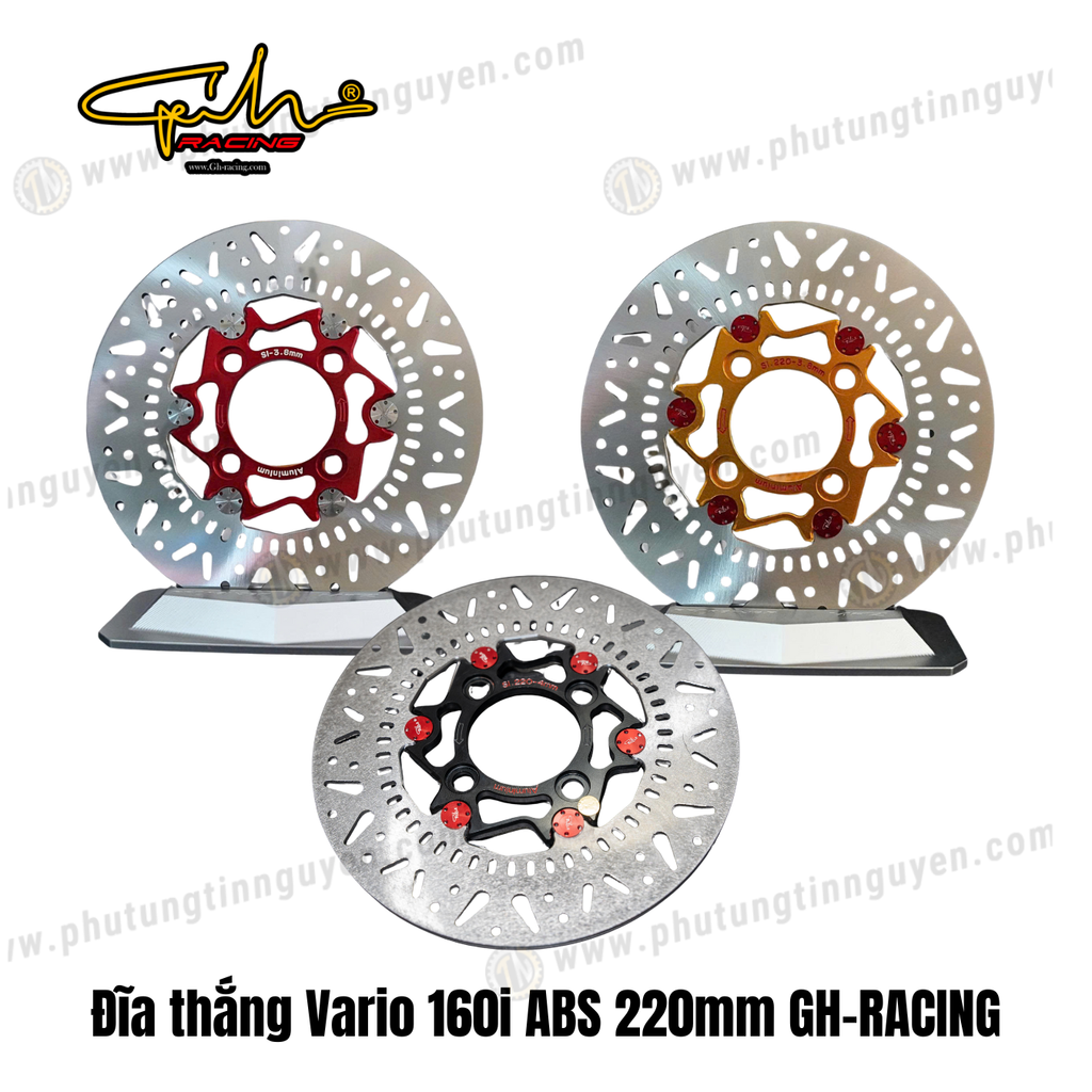 Đĩa thắng Vario 160i ABS 220mm GH-RACING