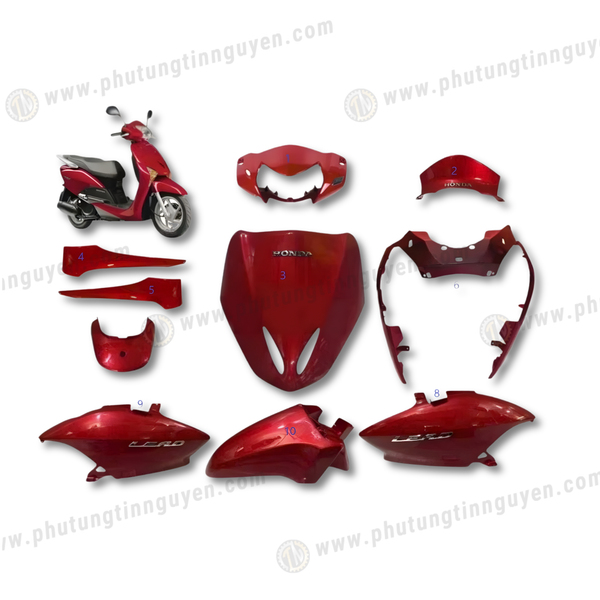  Dàn áo lead 110 2009 2010 2011 ĐỎ TƯƠI 