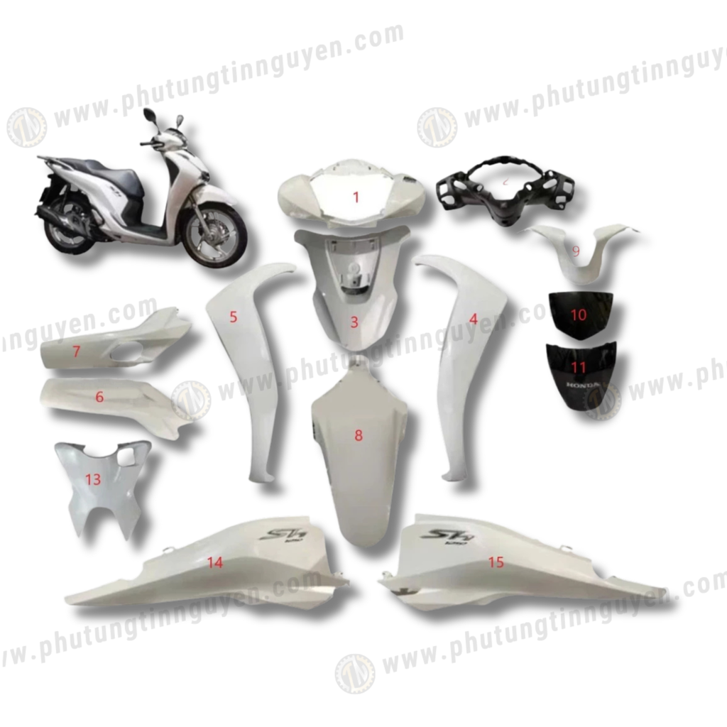 Dàn áo sh việt nam 125 150 2017 2018 2019 màu trắng