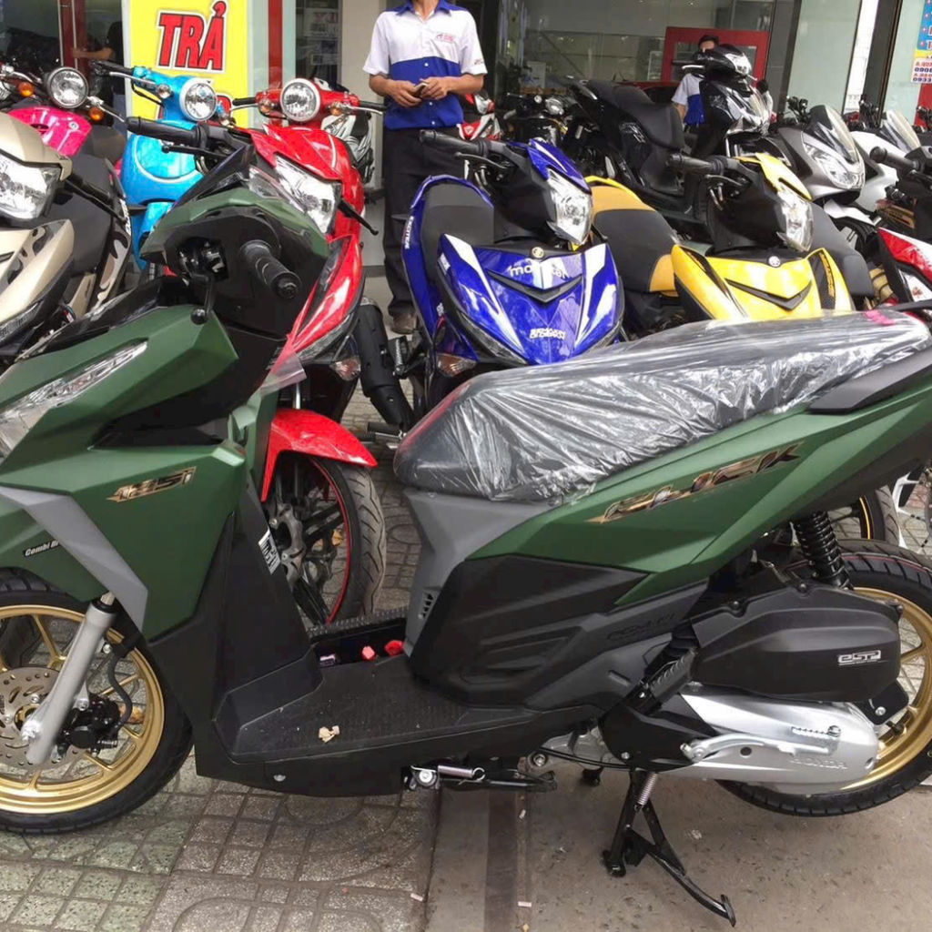 Dàn áo Vario Click 2015 - 2017 RÊU nhám hàng chính hãng Honda