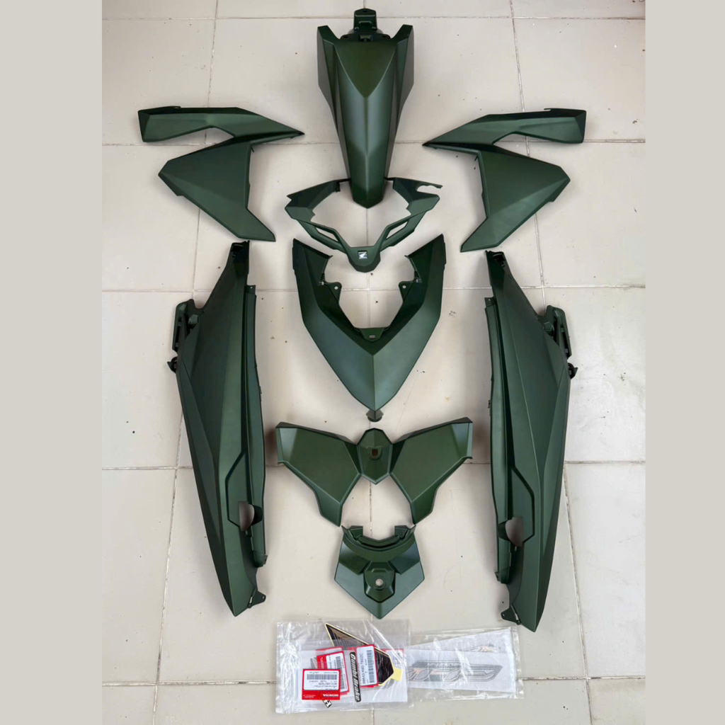 Dàn áo Vario Click 2015 - 2017 RÊU nhám hàng chính hãng Honda