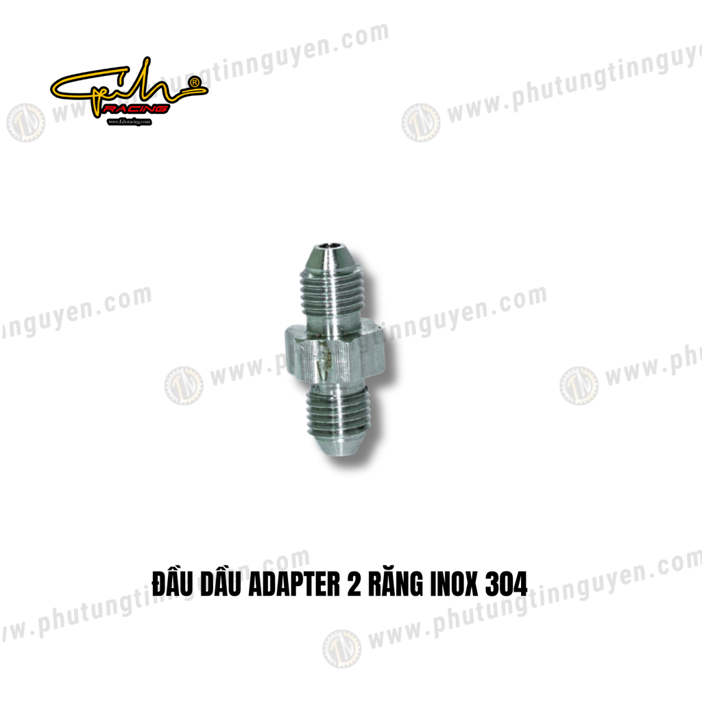 ĐẦU DẦU ADAPTER 2 RĂNG INOX 304 GH-RACING