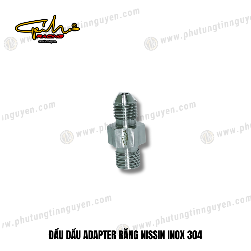 ĐẦU DẦU ADAPTER RĂNG NISSIN INOX 304 GH-RACING