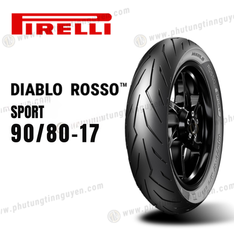  Vỏ xe Pirelli ROSSO SPORT 90/80 - 17 M/C 44S Không ruột 