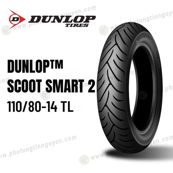  Vỏ xe DUNLOP 110/80-14 TL SCOOTSMART 2 