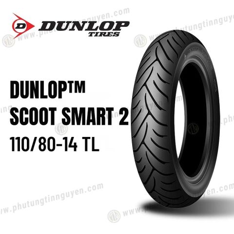  Vỏ xe DUNLOP 110/80-14 TL SCOOTSMART 2 