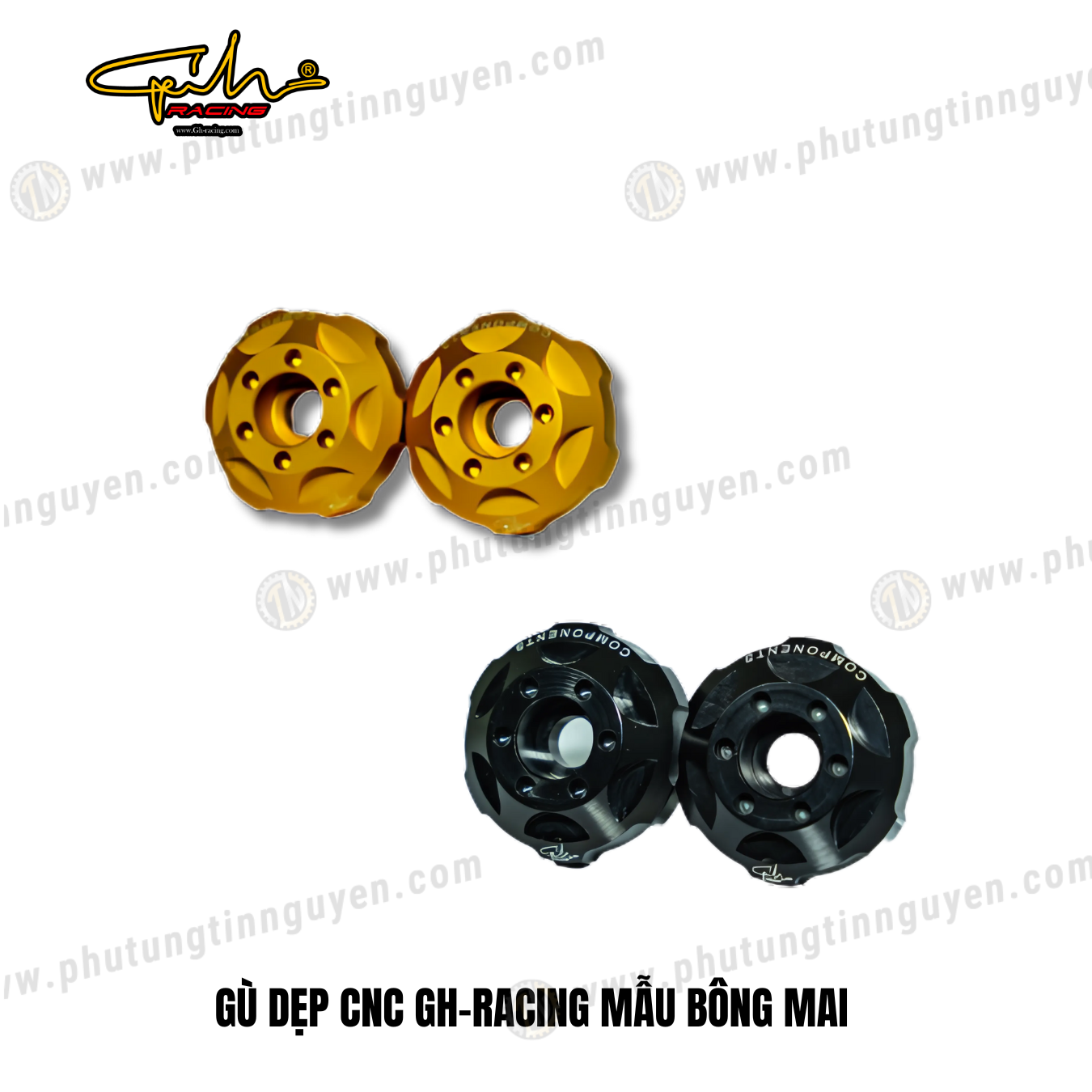  GÙ DẸP CNC GH-RACING MẪU BÔNG MAI 