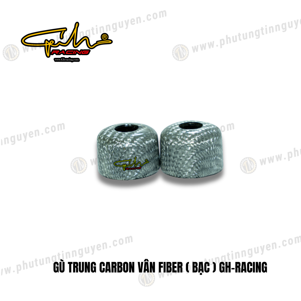 GÙ TRUNG CARBON VÂN FIBER ( BẠC ) GH-RACING