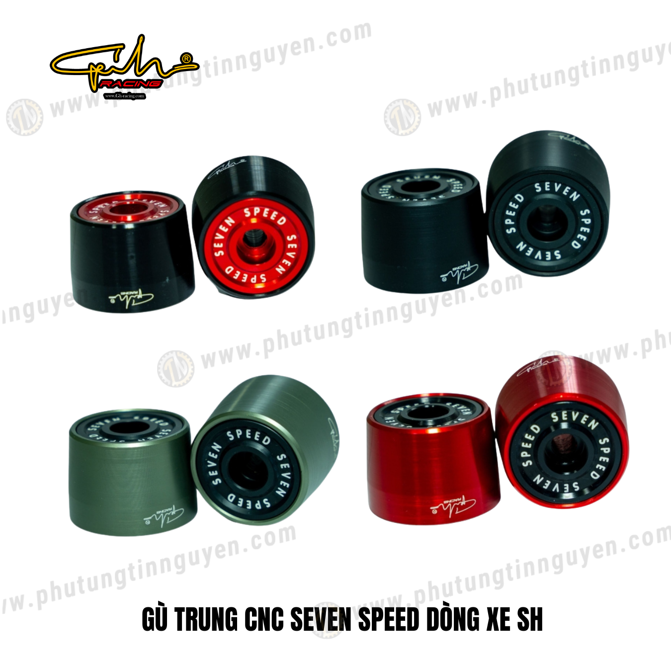  GÙ TRUNG CNC SEVEN SPEED DÒNG XE SH GH-RACING 
