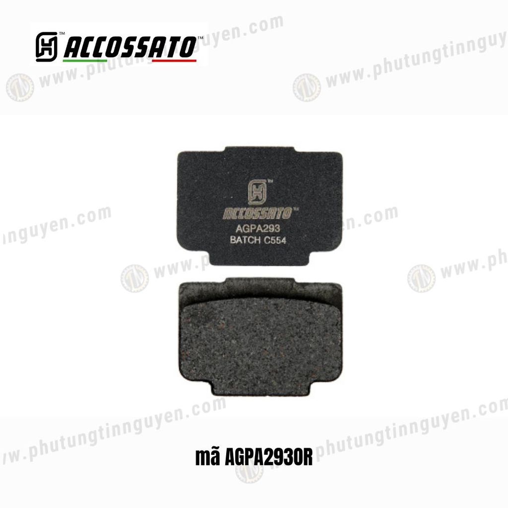 Bố thắng Accossato dành cho PZ019/X206101  PZ020/ XA6H530/ / XB4S520 mã AGPA293OR mã AGPA293OR