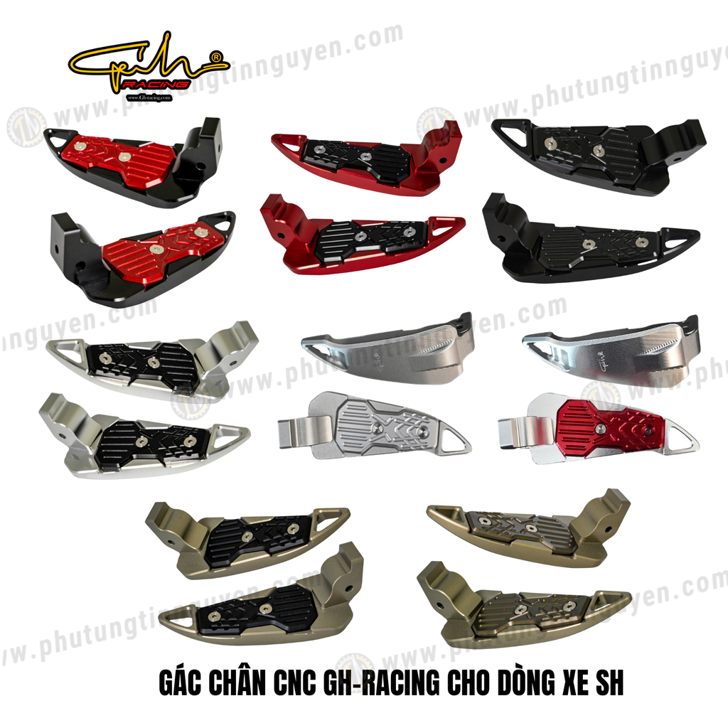 GÁC CHÂN CNC GH-RACING CHO DÒNG XE SH