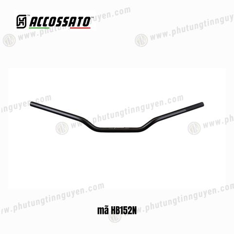  Ghi đông Accossato 22mm Đen mã HB152N 