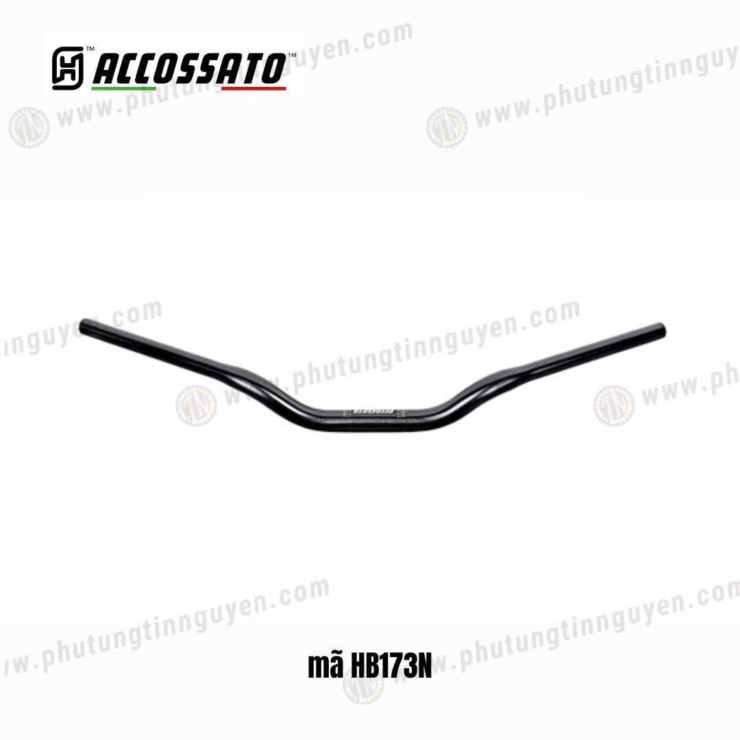  Ghi đông Accossato nhôm 28mm Đen mã HB173N 